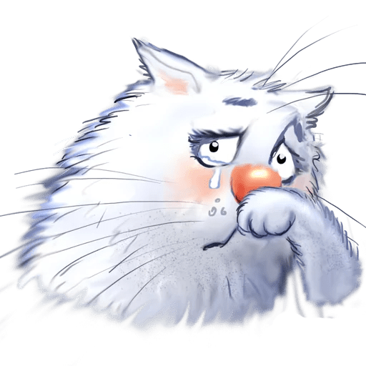 Рина Зенюк синие коты Стикеры