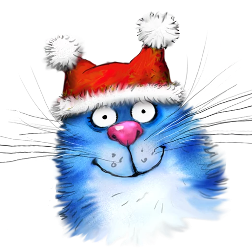 Синие коты Ирины Зенюк Стикеры