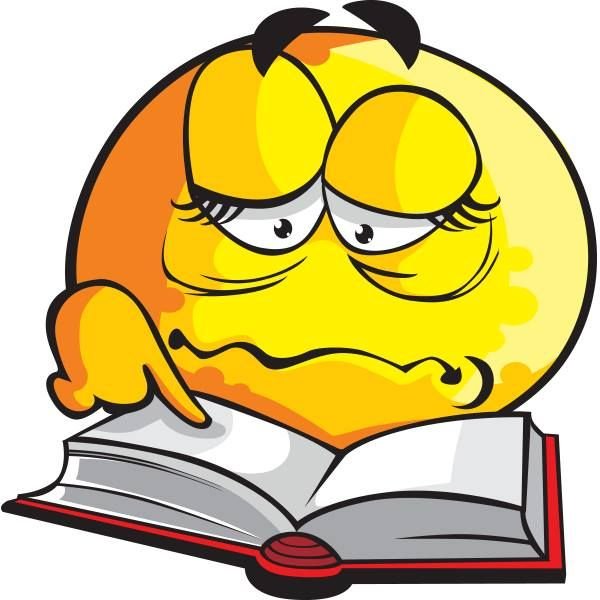 Смайлик с книгой