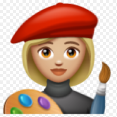 Смайлик с кисточкой