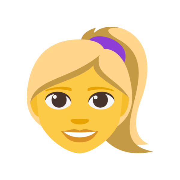 Смайл блондинка