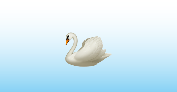 ЭМОДЖИ лебедь