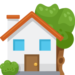 Домик стикер