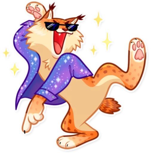 Рысь на белом фоне