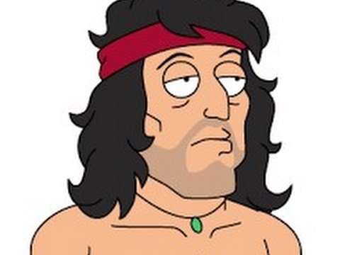 Рэмбо на прозрачном фоне