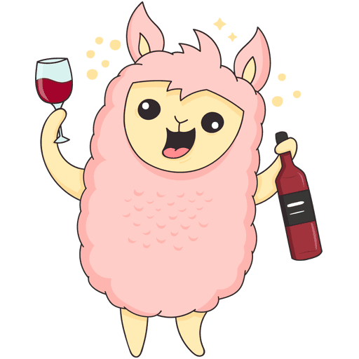 Стикеры ВК лама Молли