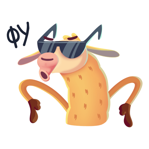 Стикеры лимончик лама