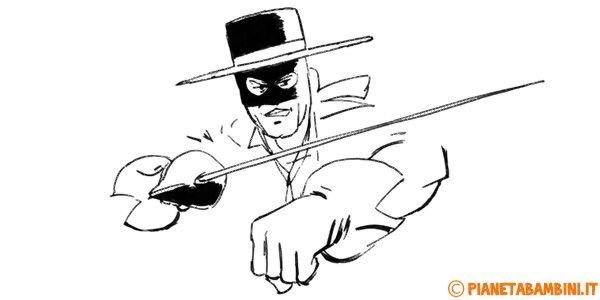 Зорро рисунок