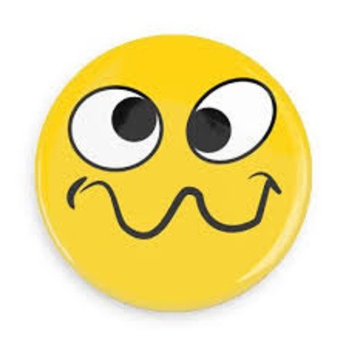 Смайлик с кривым ртом