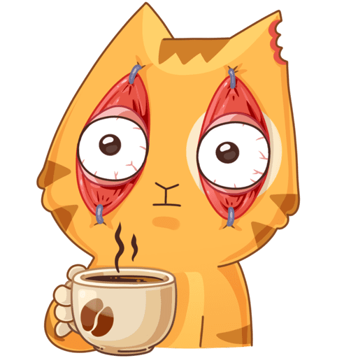 Стикеры ВК кофе