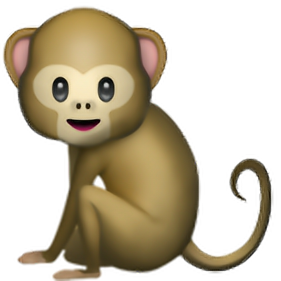Смайлик обезьянка