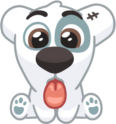 Стикеры собака Спотти