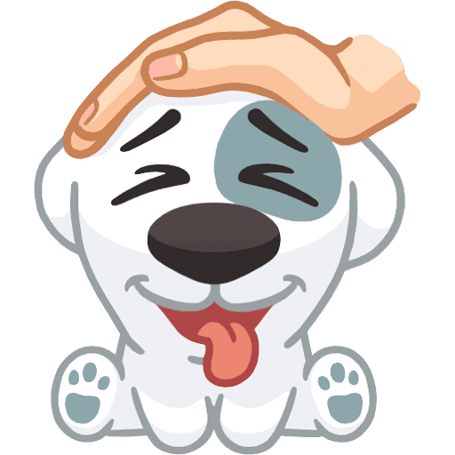 Стикеры собака Спотти