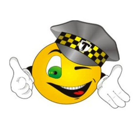 Смайлик таксист в кепке