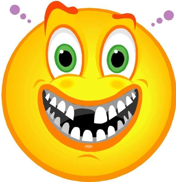 Смайл улыбка с зубами
