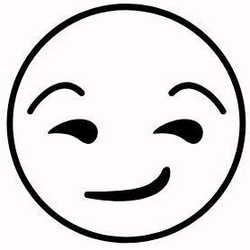 Черно белые смайлы ВК