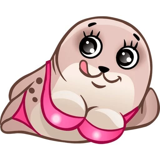 Морской котик стикер