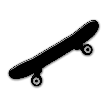 Смайлик на скейтборде