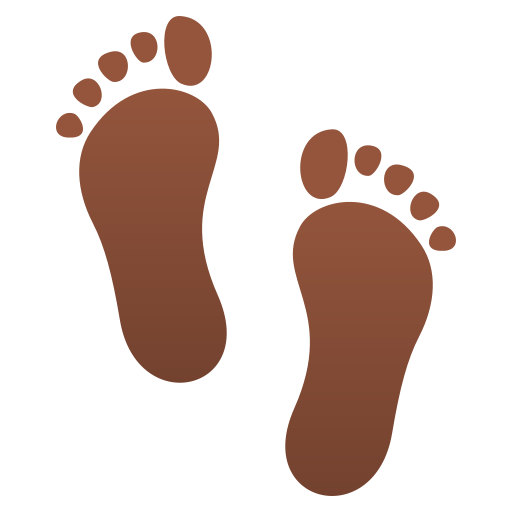 Смайлик следы ног