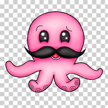 Жёлтый смайлик с осминогом на голове