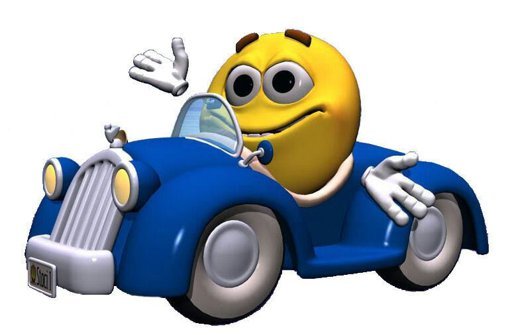 Смайлик с тачкой