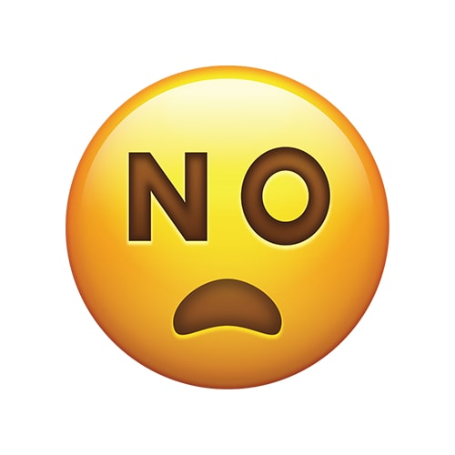 Смайлик отрицание