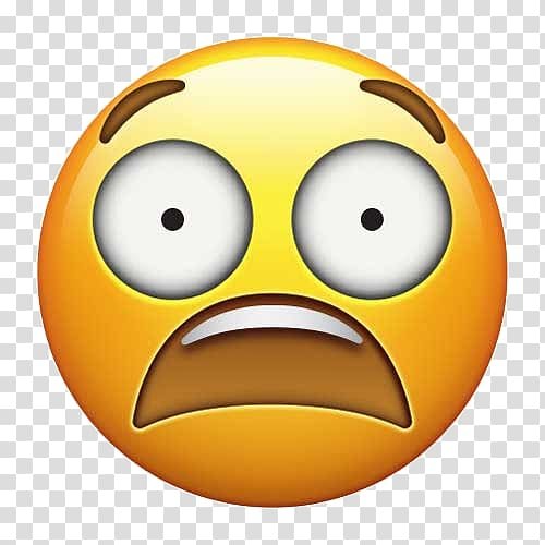 Пугающийся смайлик