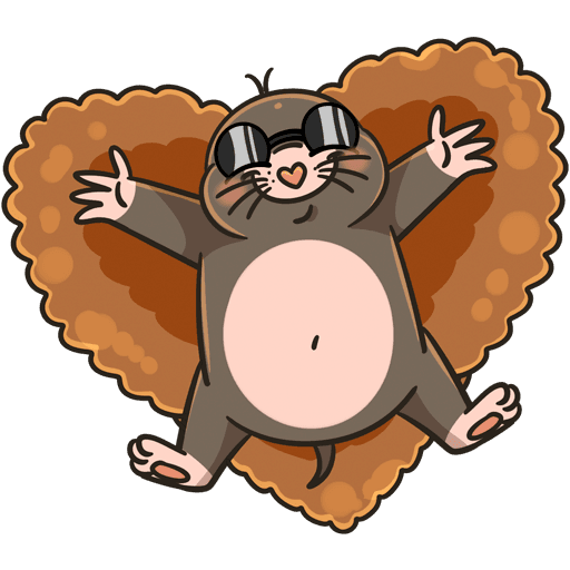 Стикеры Рой Крот