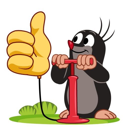 Стикер Крот Krtek