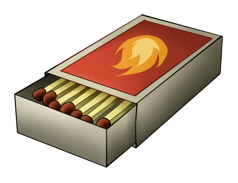 Спичка мультяшная