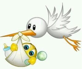 Смайл Аист с младенцем