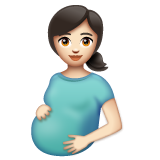 Эмодзи беременной женщины