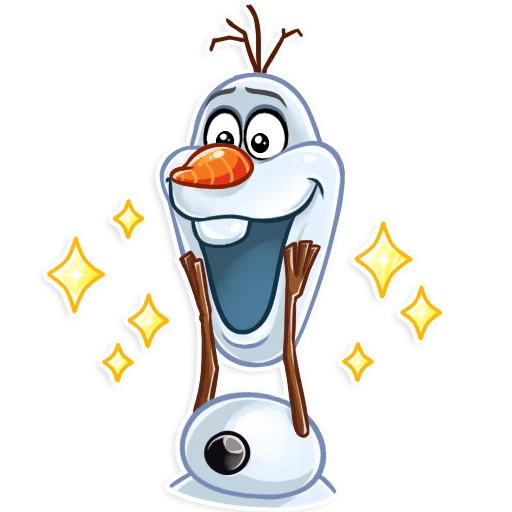 Стикеры Олаф телеграмм