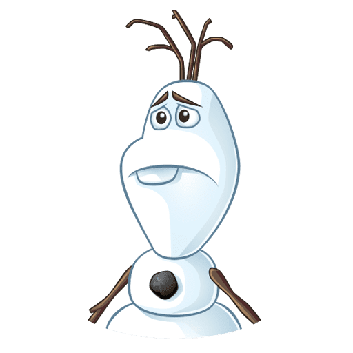 Снеговик Стикеры Олаф
