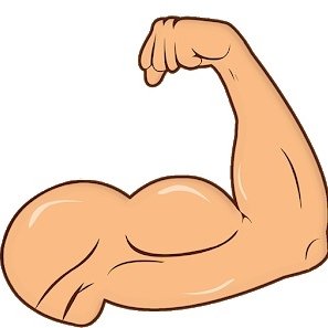 Бицепс мультяшный