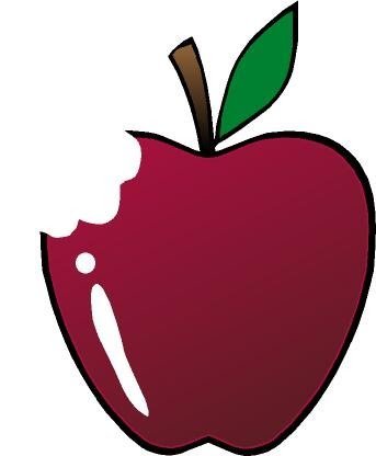 Яблоко надкусывают с двух сторон