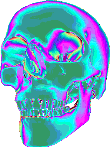 Череп гиф на прозрачном фоне