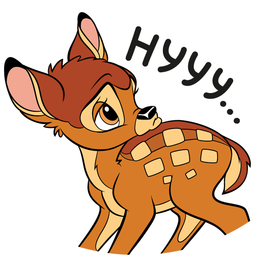 Олененок стикер