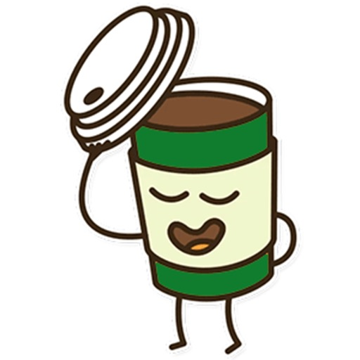 Стаканчики с кофе эмодзи