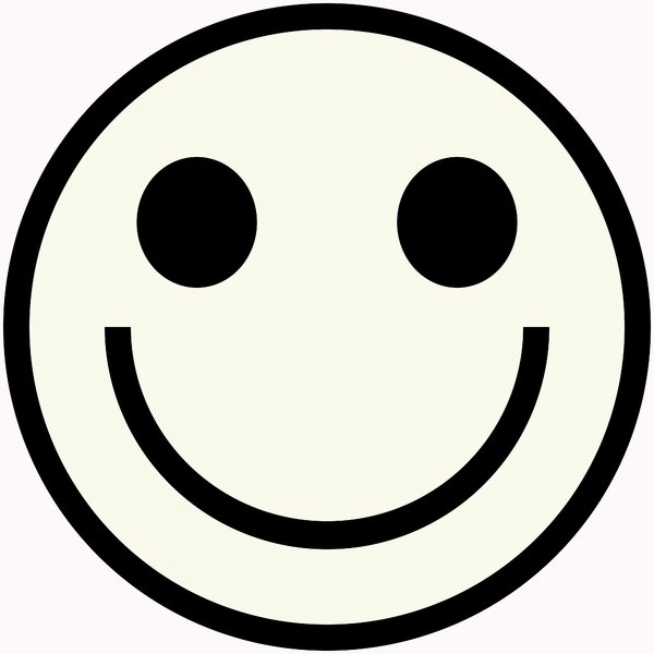 Смайл черно белый