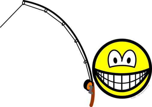 Смайлик с удочкой