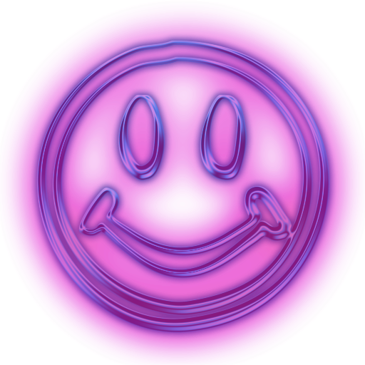 Неоновый смайлик