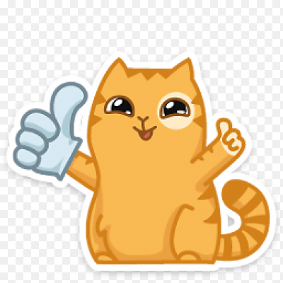 Стикеры ВК кот