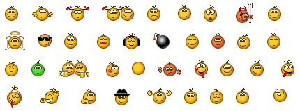 Набор смайликов из аськи