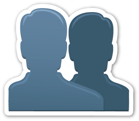 Эмодзи два человека