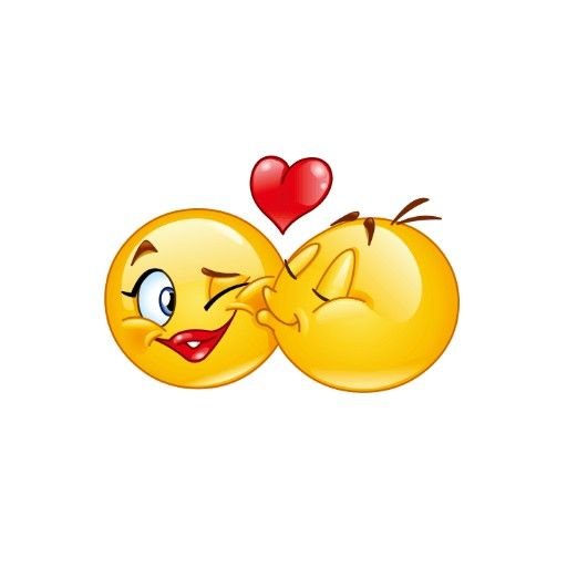 Воздушный поцелуй смайлик