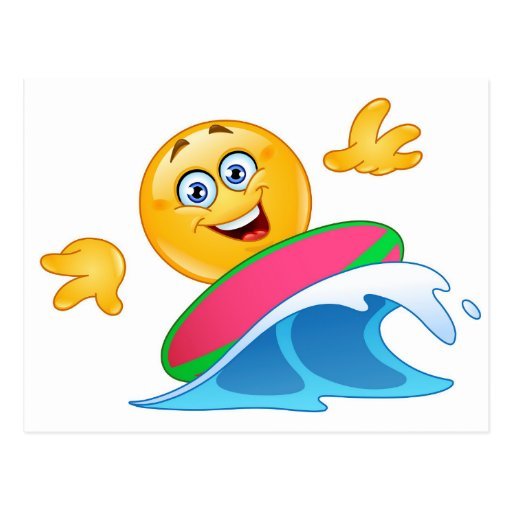 Смайлик плавает