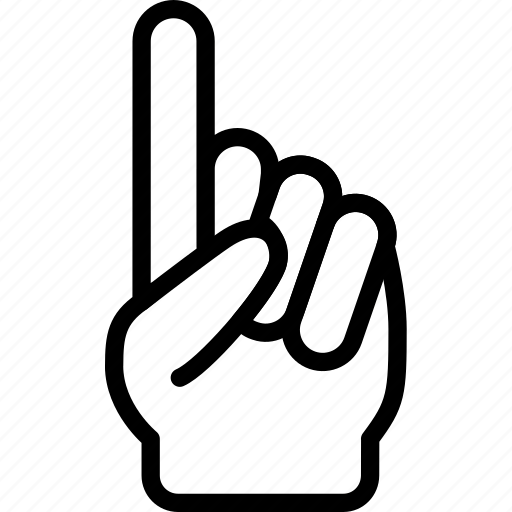 Указательный палец вверх