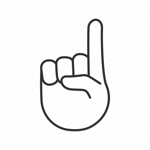 Знак указательный палец вверх