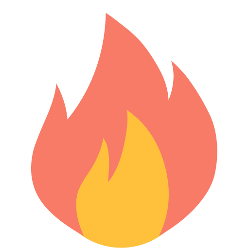 Иконка огонь из телеграмм